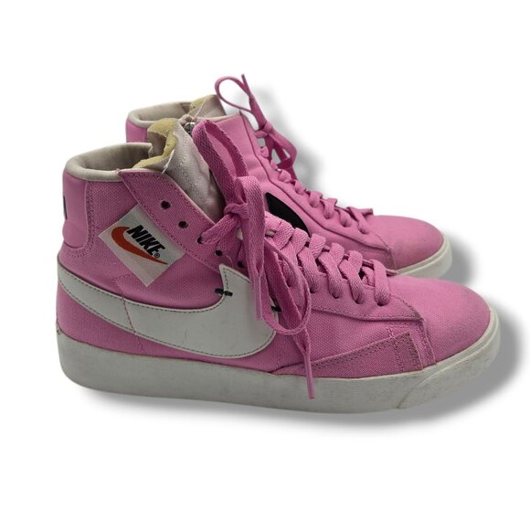 Nike Blazer Rebel Mid Sneakers Womens 7 Pink Skateboard BQ4022-602 - Picture 1 of 9